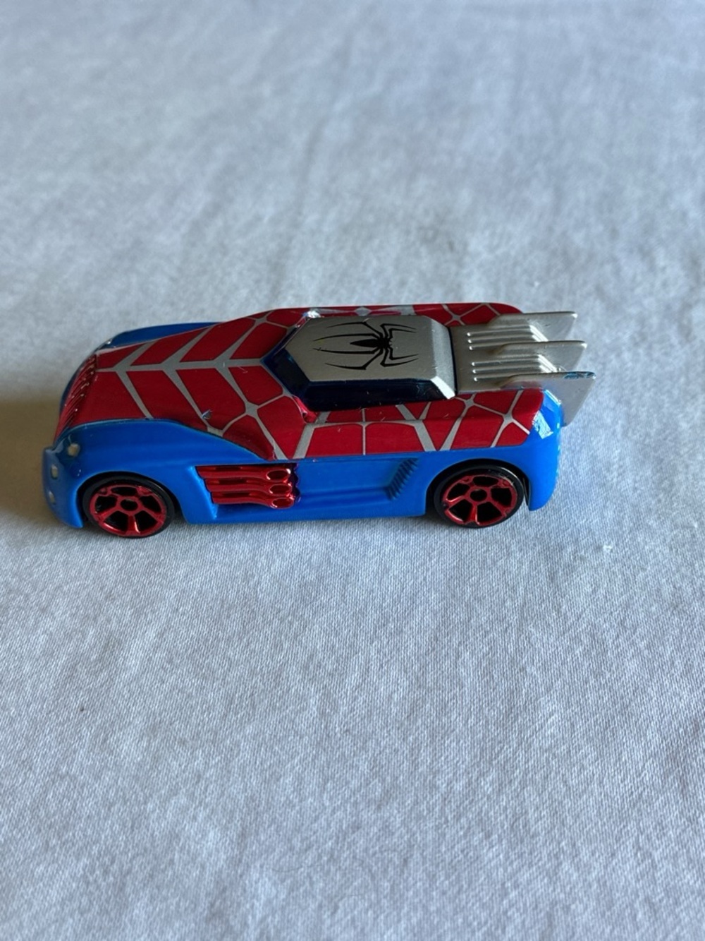 Spider-Man Web Themed Kids Toy Car - Blue & Red